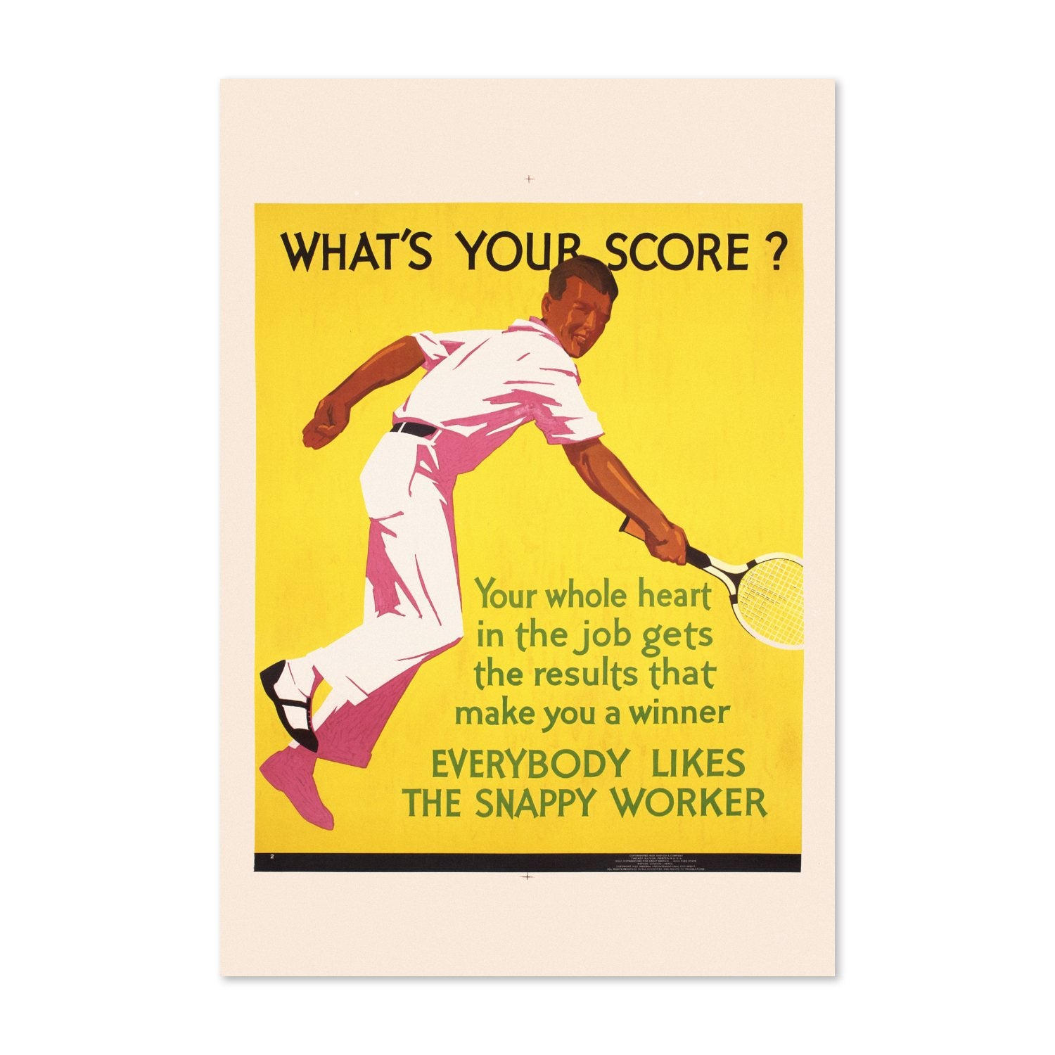 What’s Your Score poster print